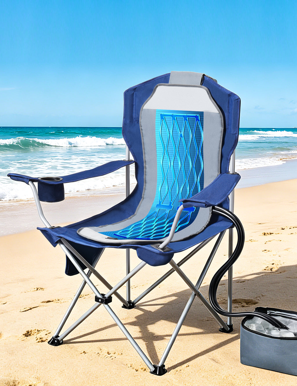 EO LIVING Camping Chair with Cooling Pad