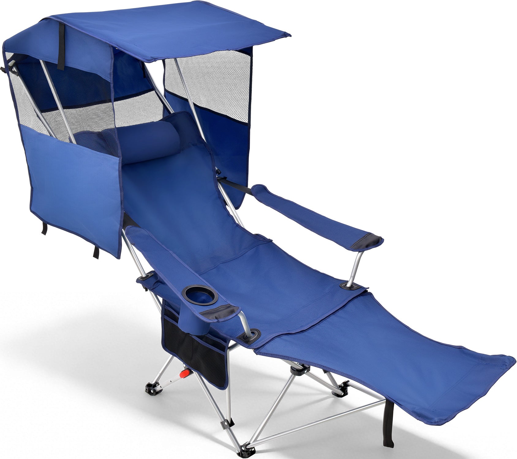 EO Living Oversized Camping Chair with Canopy Navy