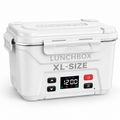 EO Living Heated Lunch Box for Men,White,6.3Cups