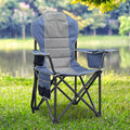 EO Living Oversized Camping Chair with Canopy grey