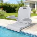 EO Living Pool Chairs for in Pool with Armrests Grey