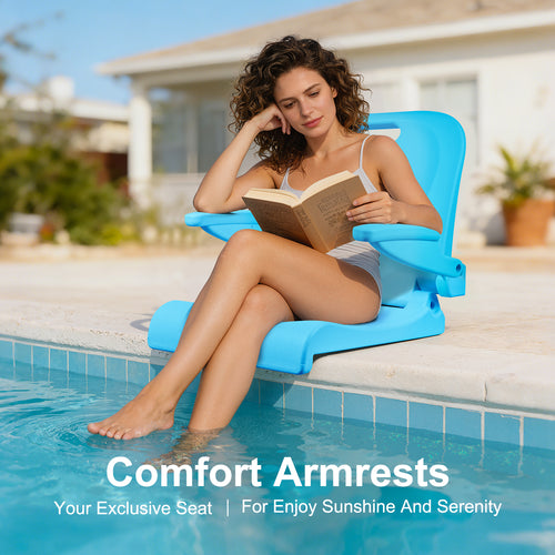 EO LIVING Pool Chairs with Armrests, Foldable Outdoor Chair