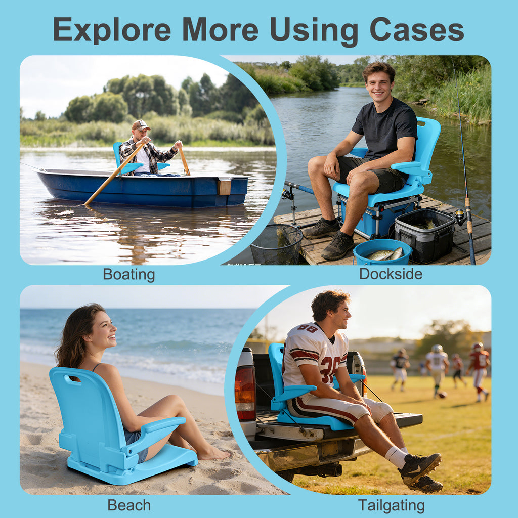 EO LIVING Pool Chairs with Armrests, Foldable Outdoor Chair