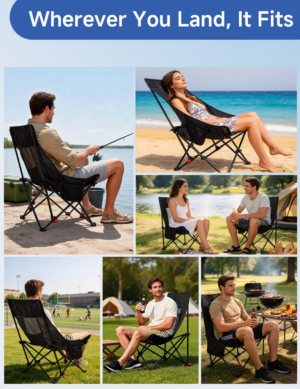 EO Living Reclining Camping Chair